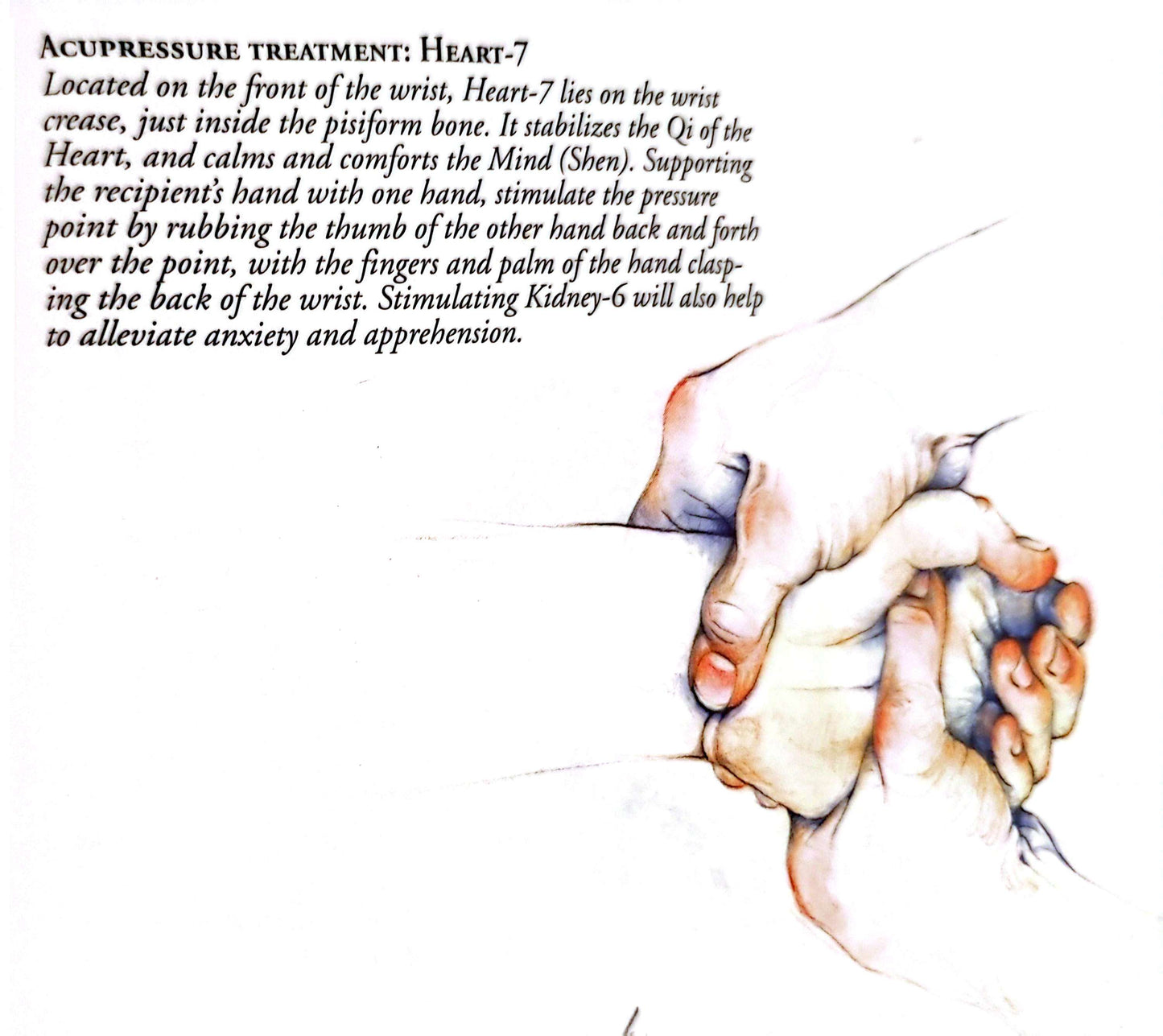 Acupressure treatment - Heart 7 - H7
