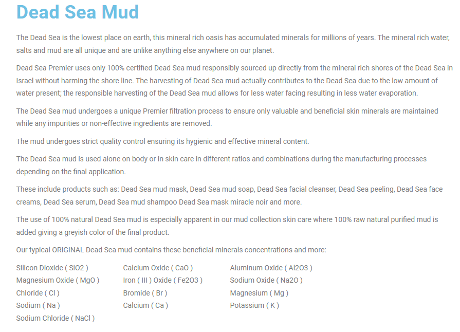 Dead Sea Mud Benefits