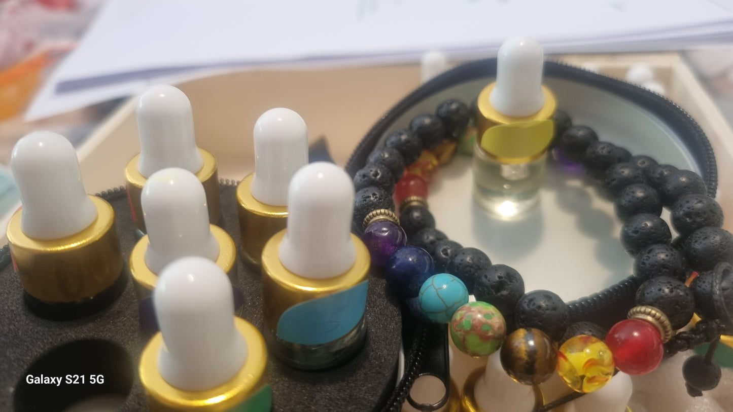 Solar Plexu Chakra + Lava diffuser bracelet