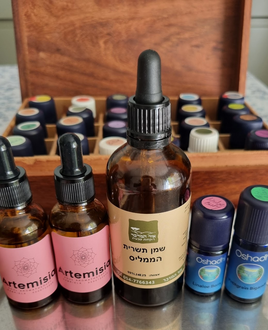 Witch Hazel Infused Helichrysum oil, Petitgrain Bigarade and Linaloe Berry for Psoriasis