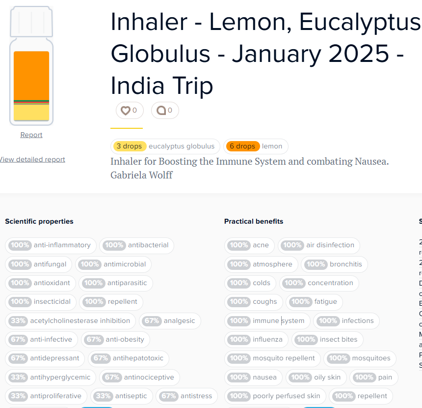 Inhaler for Boosting the Immunes System and combating Nausea.